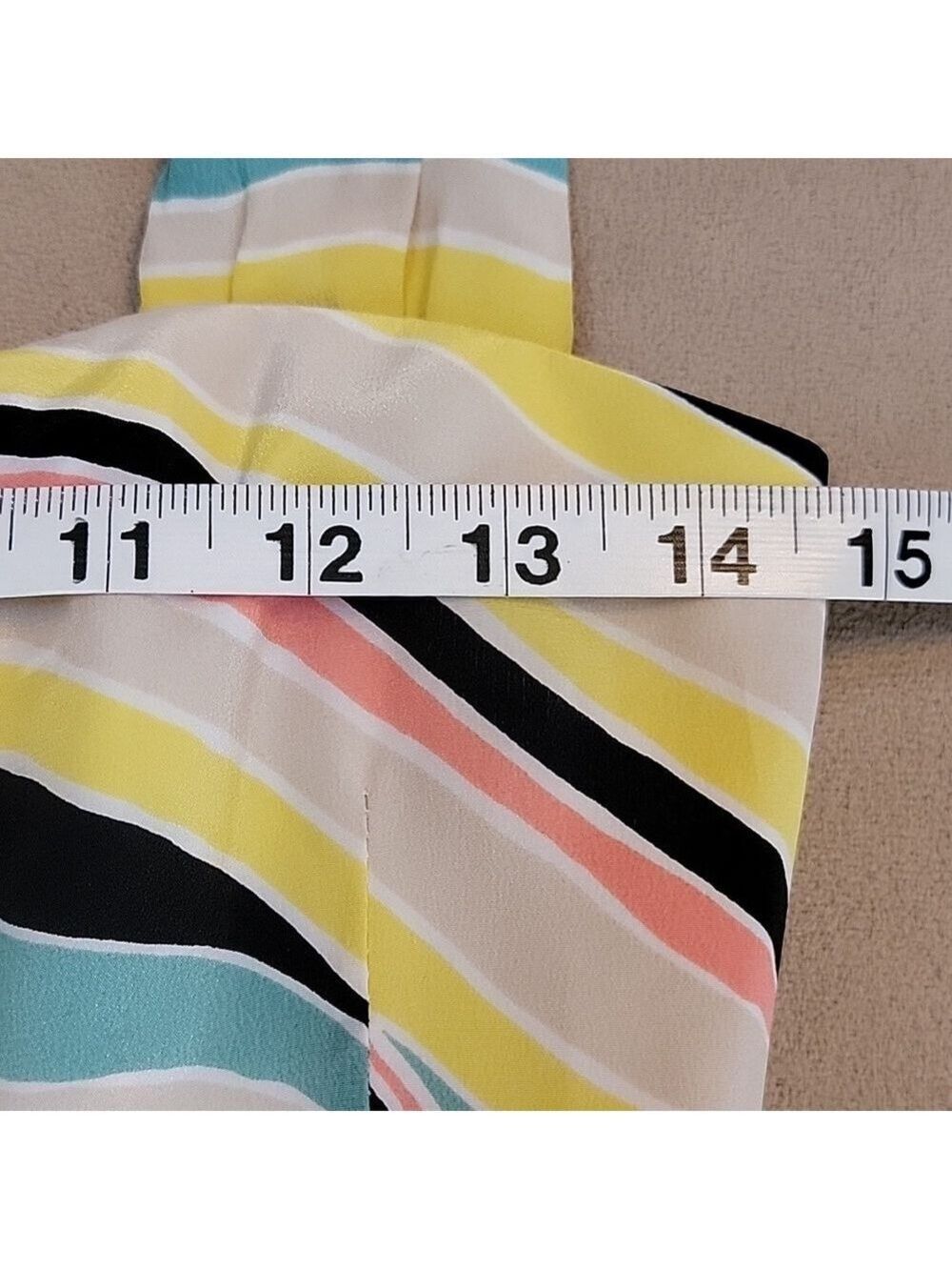 Nanette Lepore 100% Silk Raggae Multicolor Striped Halter Top Size 2 NWT - Picture 11 of 16